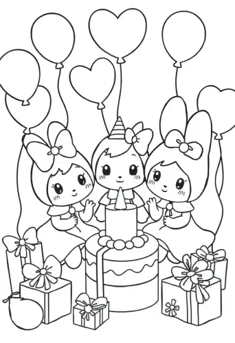 my melody coloring pages