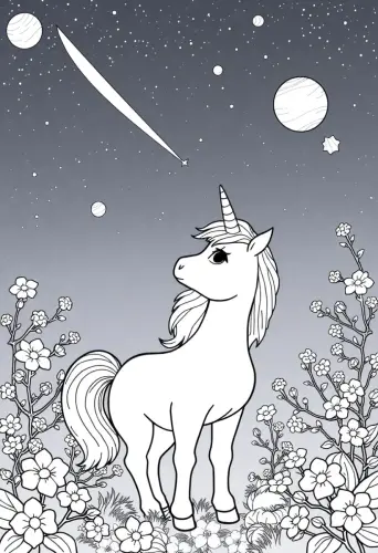 unicorn coloring pages