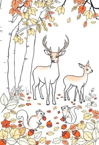 fall coloring pages