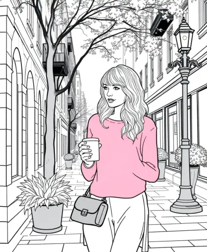 taylor swift coloring book